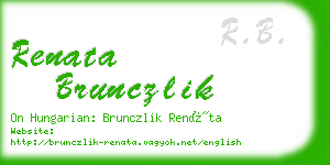 renata brunczlik business card